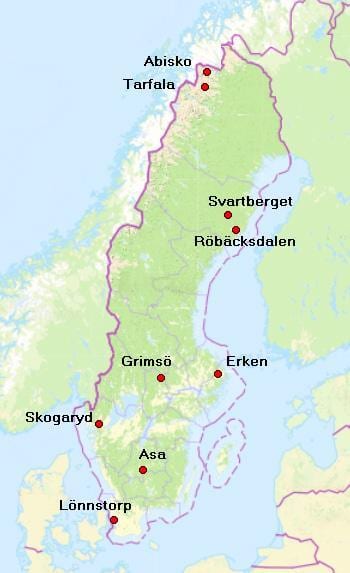mapa de abisko Suecia
