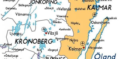 Kalmar Suecia mapa