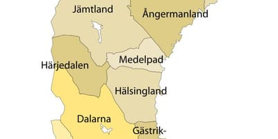 Mapa de Laponia Suecia
