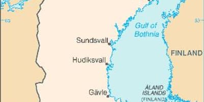 Mapa de Motala Suecia