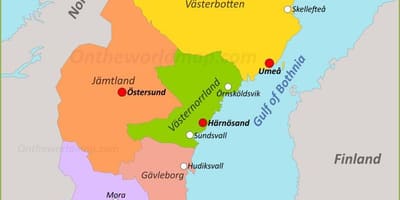 La Capital de Suecia mapa