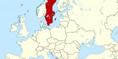 Mapa De Suecia Y Los Paises Vecinos Suecia Rodean Paises De Mapa Norte De Europa Europa