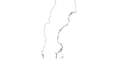 Mapa de Suecia vector