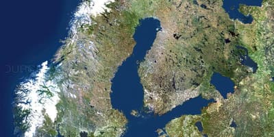 Mapa de Suecia satélite